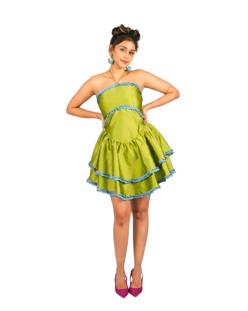 Matcha Crème Mini Dress