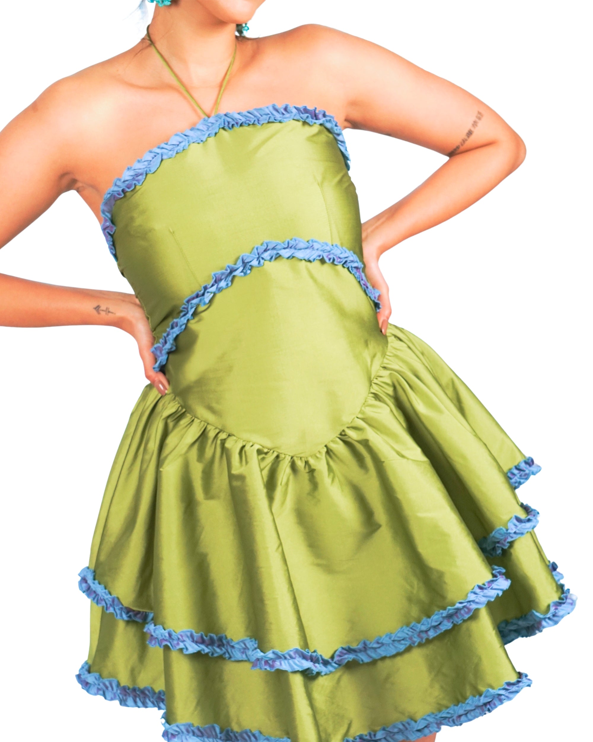 Matcha Crème Mini Dress