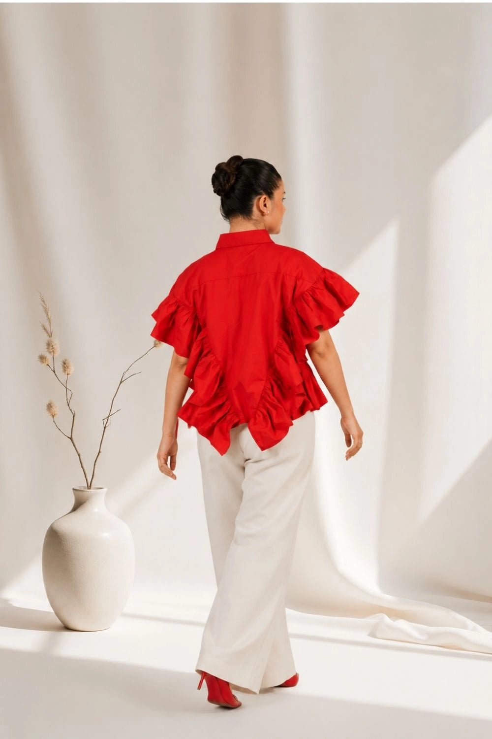 The Scarlet Cascade Shirt