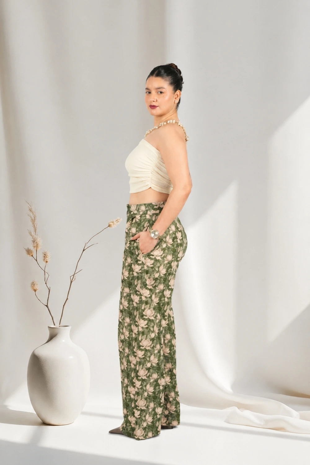 Pistachio Blossom Tart Pants