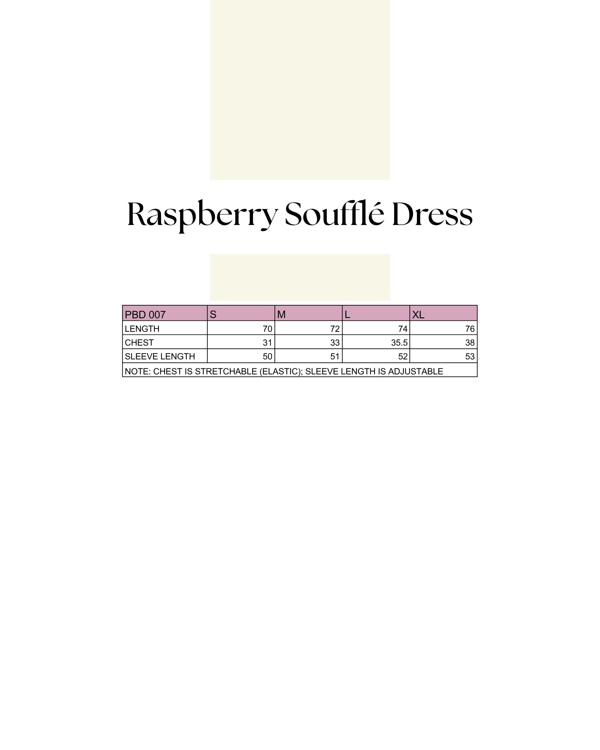 Raspberry Soufflé Dress