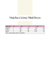 Matcha Crème Mini Dress