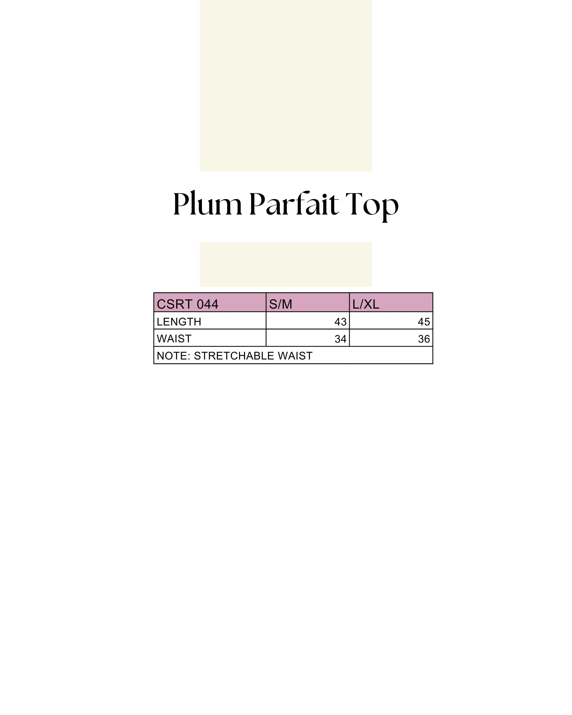 Plum Parfait Top
