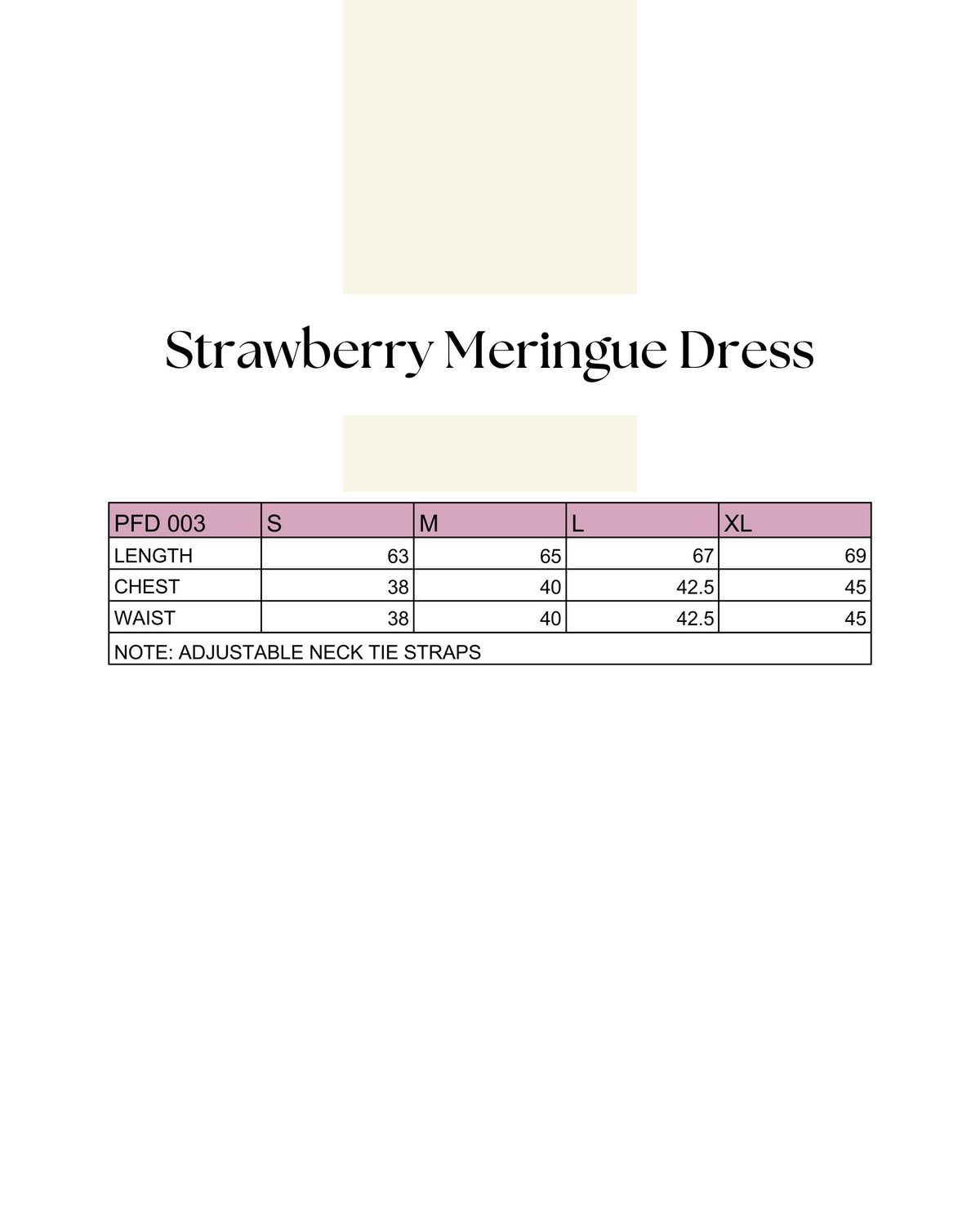 Strawberry Meringue Dress