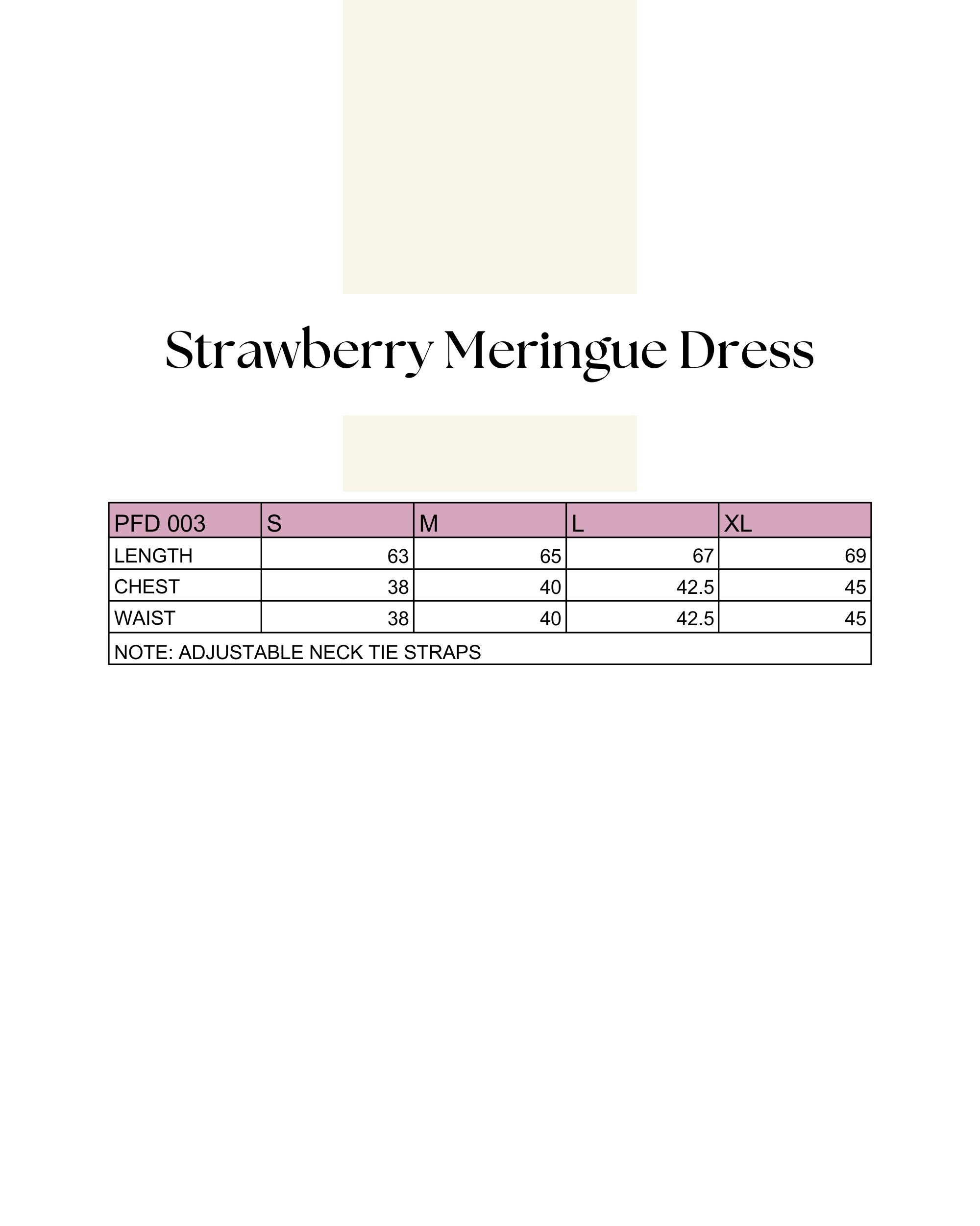 Strawberry Meringue Dress