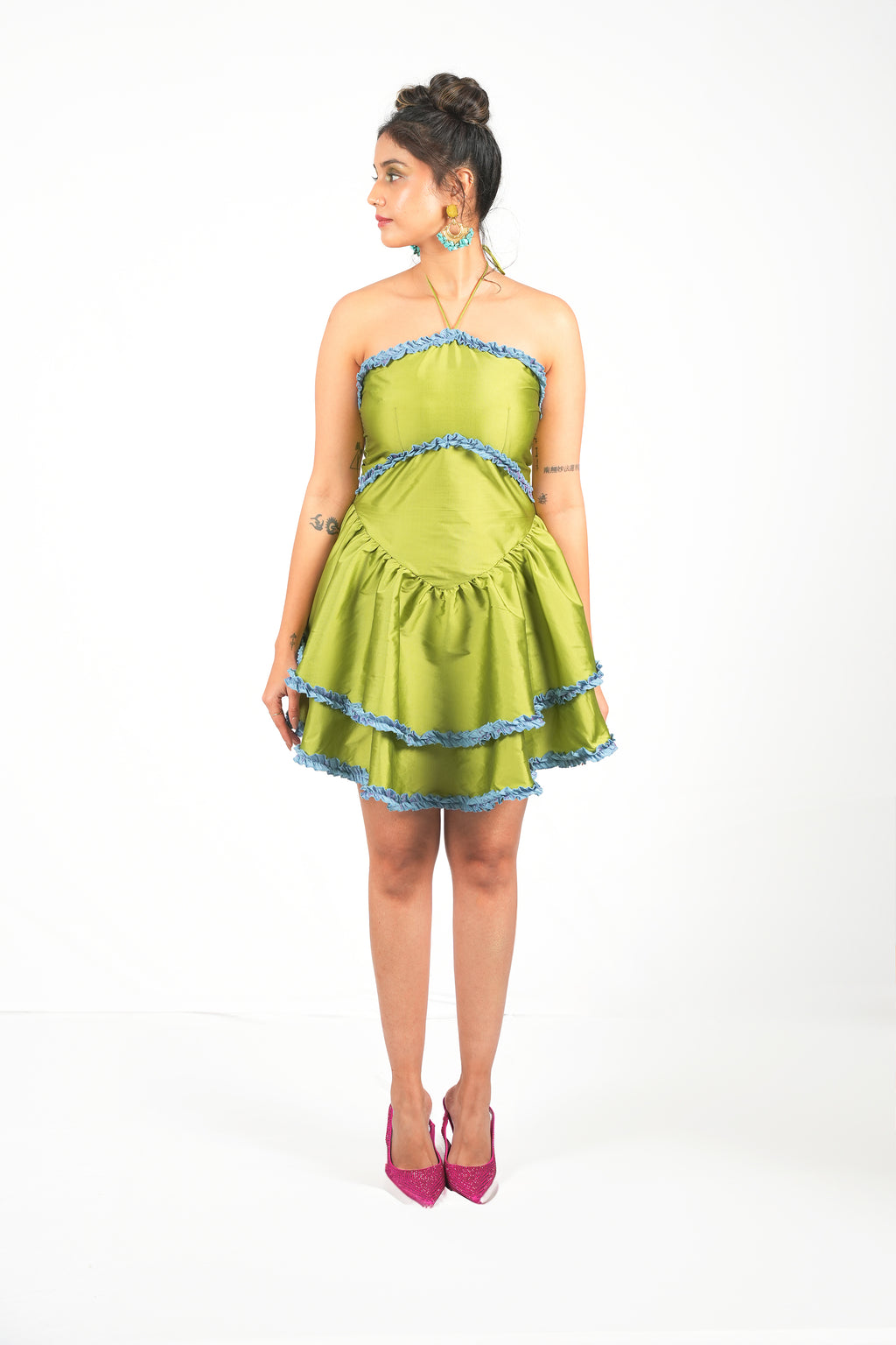 Matcha Crème Mini Dress