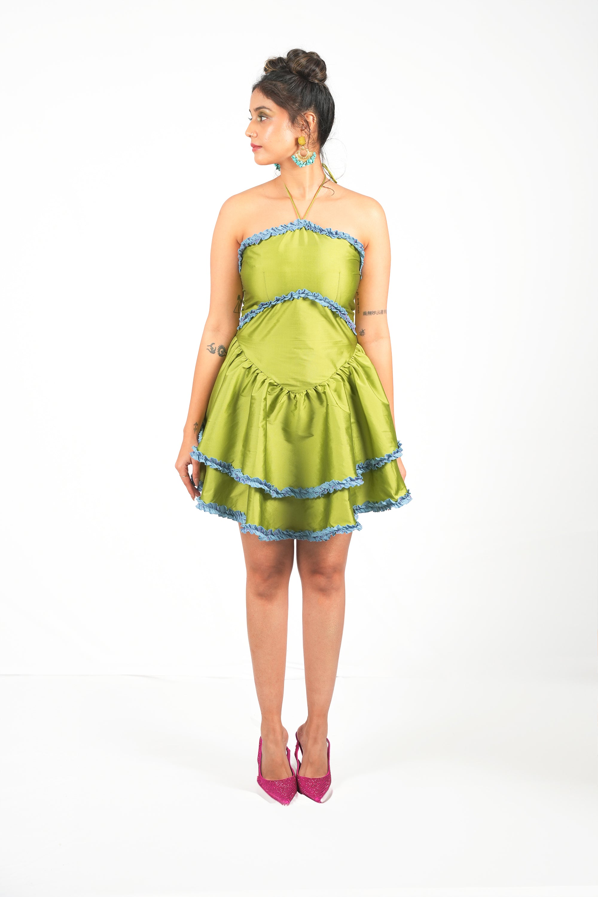 Matcha Crème Mini Dress