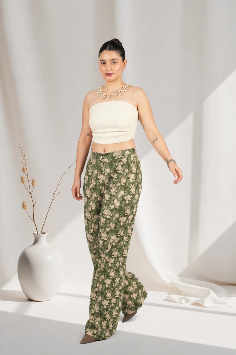 Pistachio Blossom Tart Pants
