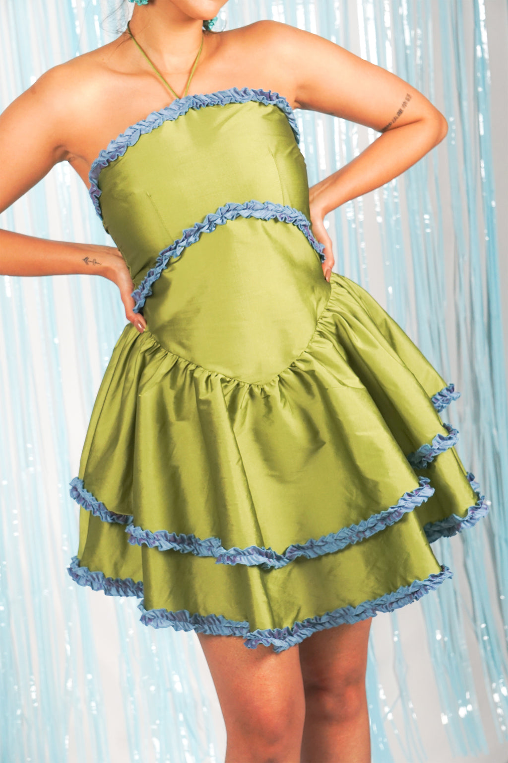 Matcha Crème Mini Dress