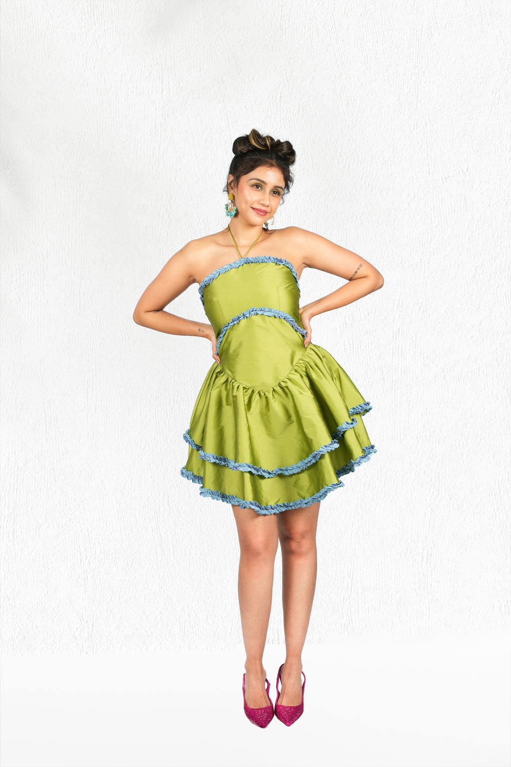 Matcha Crème Mini Dress