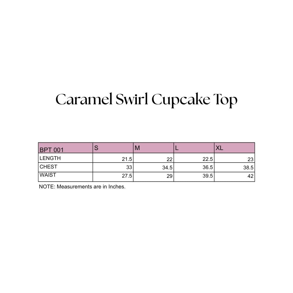 Caramel Swirl Cupcake Top