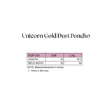 Unicorn Gold Dust Poncho