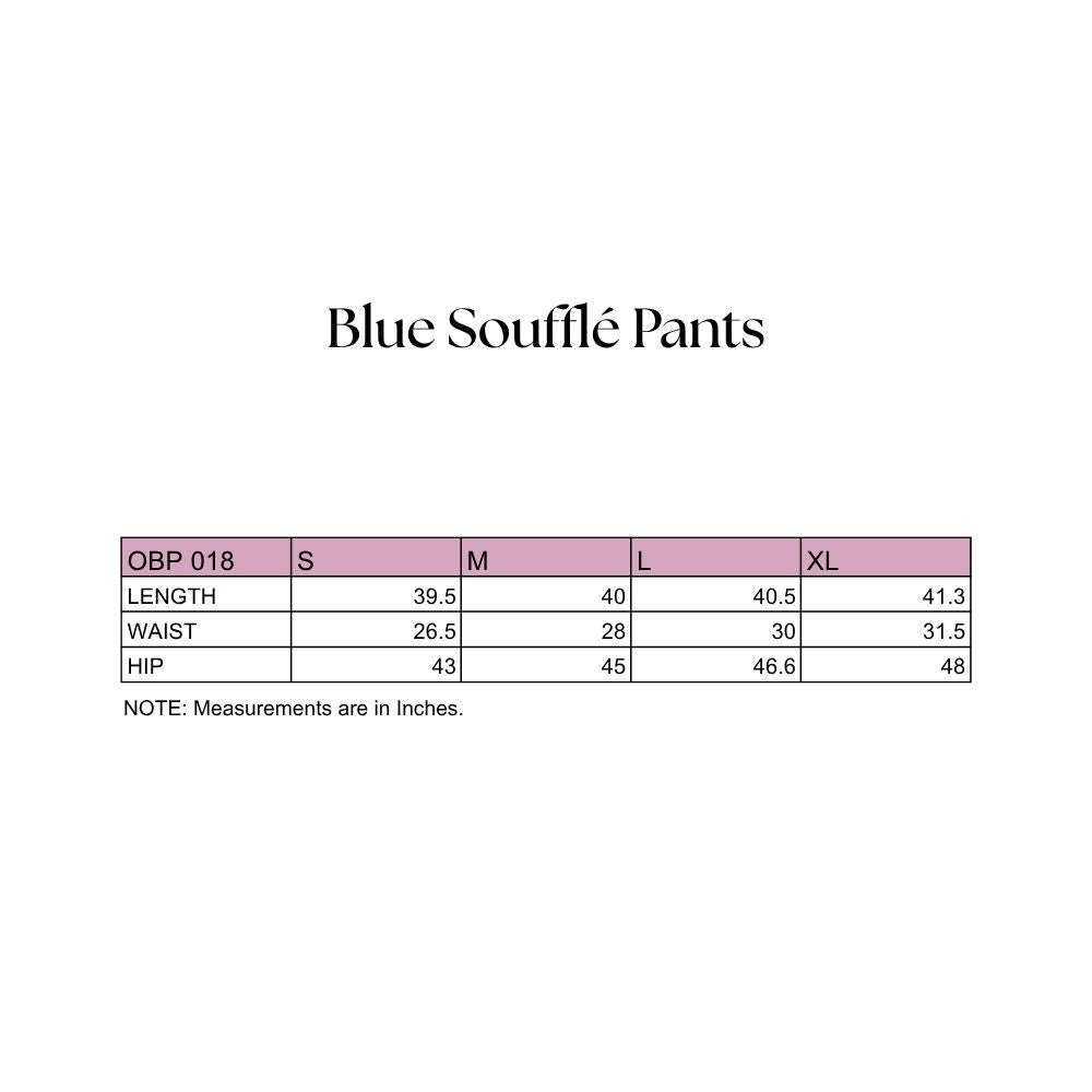 Blue Soufflé Pants