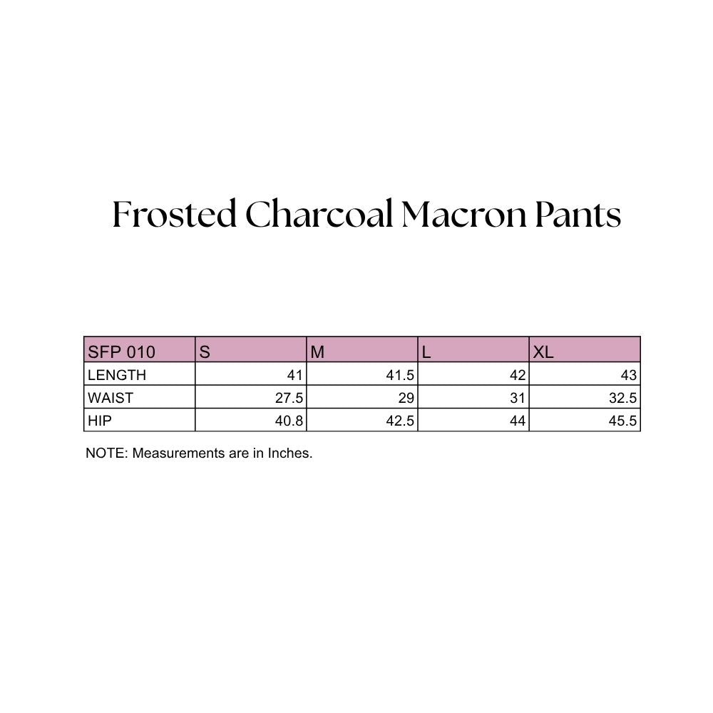 Frosted Charcoal Macron Pants