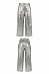 Frosted Charcoal Macron Pants
