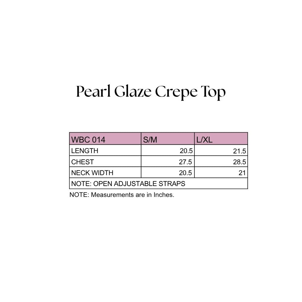 Pearl Glaze Crepe Top