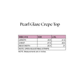 Pearl Glaze Crepe Top